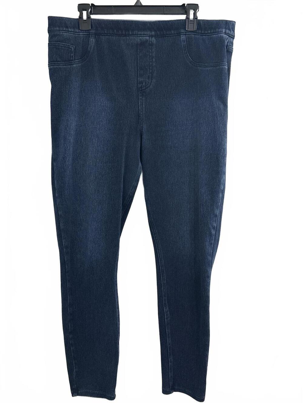 Spanx 1X Jean-ish Ankle Legging - Dark Wash